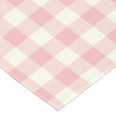 Pulver-rosa Gingham-Muster-Karo-Tischdecke Tischdecke (Schrägansicht)