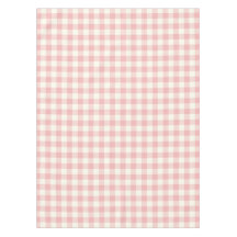Pulver-rosa Gingham-Muster-Karo-Tischdecke