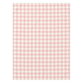 Pulver-rosa Gingham-Muster-Karo-Tischdecke Tischdecke