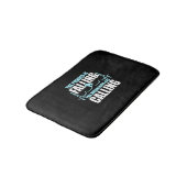 Pulver sinkt Snowboard Badematte (Schrägansicht)