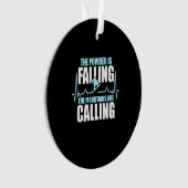 Pulver sinkt Snowboard Ornament (Vorderseite)
