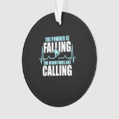 Pulver sinkt Snowboard Ornament (Vorderseite)