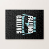 Pulver sinkt Snowboard Puzzle (Horizontal)