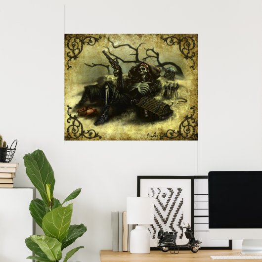 "Pulver und Knochen" Poster (Heimbüro)