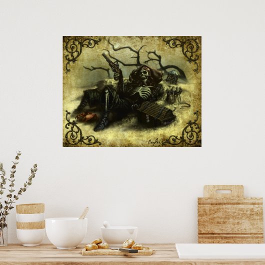 "Pulver und Knochen" Poster (Küche)