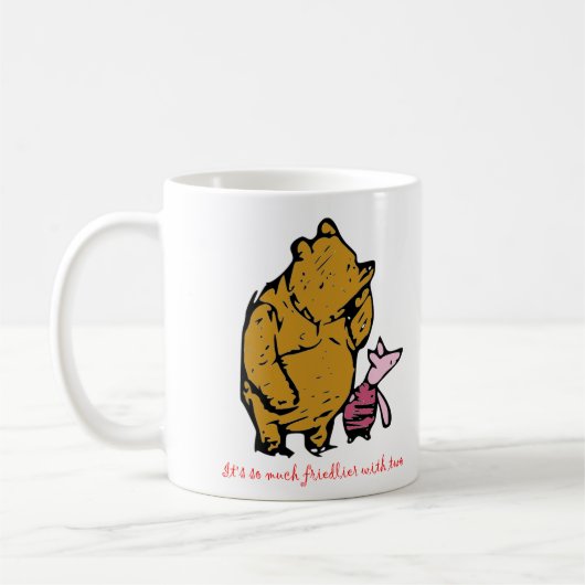 Pulver und Piglet Kaffeetasse (Links)