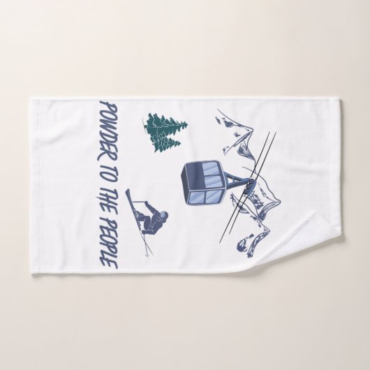 Pulver zum People Ski Resort Handtuch (Handtuch)