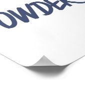 Pulver zum People Ski Resort Poster (Ecke)