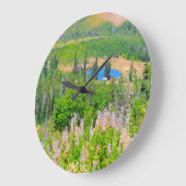 Pulverberg Sommerzeit: Versteckter See Große Wanduhr (Winkel)