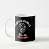 Pulverhunde Freestyle-Skifahrer Winter Kaffeetasse (Links)
