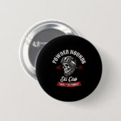 Pulverjäger Freestyle-Skifahrer Winter Button (Vorne & Hinten)