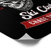 Pulverjäger Freestyle-Skifahrer Winter Poster (Ecke)