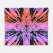 Pulverrosa Explosion Abstrakt Fleece Blanket (Vorderseite (Horizontal))