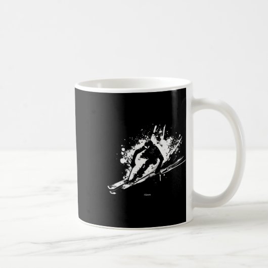 Pulverschnee-Alpinski Kaffeetasse (Rechts)