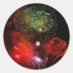 Pulverschnee Runder Aufkleber