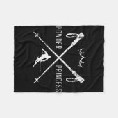 Pulverschnee-Shirt Fleecedecke (Vorderseite (Horizontal))