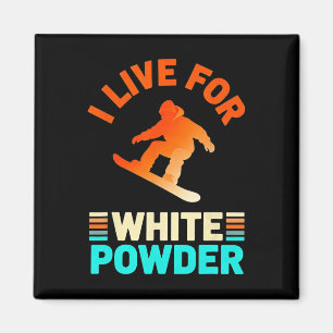 Pulverschnee Skifahren Retro Snowboardbrille Mount Magnet