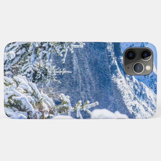 Pulverwald // Blauer Schnepfberg Case-Mate iPhone Hülle (Rückseite (Horizontal))