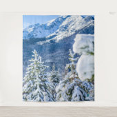 Pulverwald // Blauer Schnepfberg Wandteppich (Vorderseite)