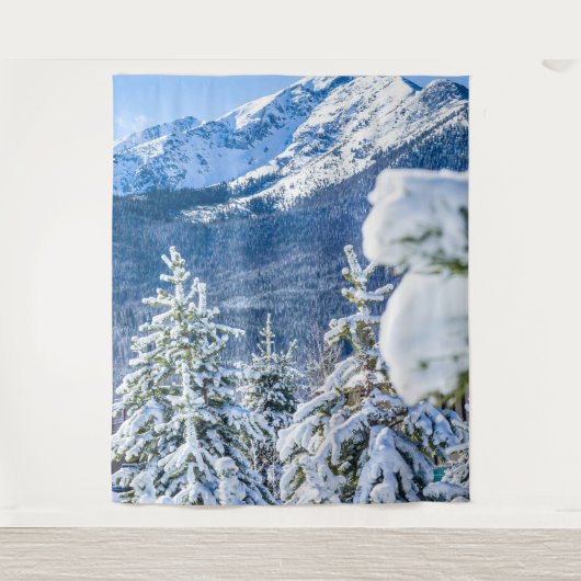 Pulverwald // Blauer Schnepfberg Wandteppich (Vorderseite)