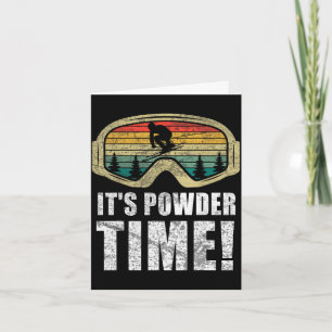 Pulverzeit lustiges Skifahren Schnee Freestyl Wint Karte