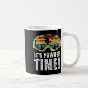 Pulverzeit lustiges Skifahren Schnee Freestyle Win Kaffeetasse