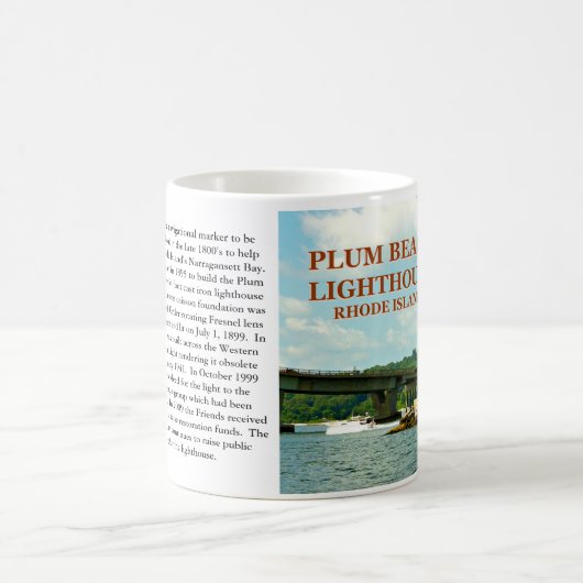 Pum Beach Lighthouse, Rhode Island Tasse (Mittel)