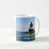 Pum Beach Lighthouse, Rhode Island Tasse (VorderseiteRechts)