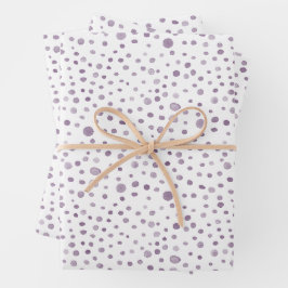 Pum Confetti Watercolor Dots Wrapping Paper Geschenkpapier Set
