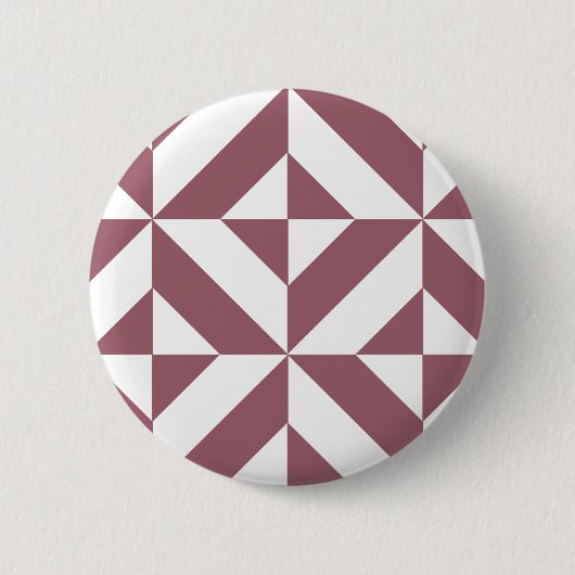 Pum Geometric Deko Cube Pattern Button (Vorderseite)