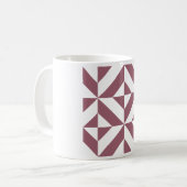 Pum Geometric Deko Cube Pattern Kaffeetasse (Vorderseite Links)