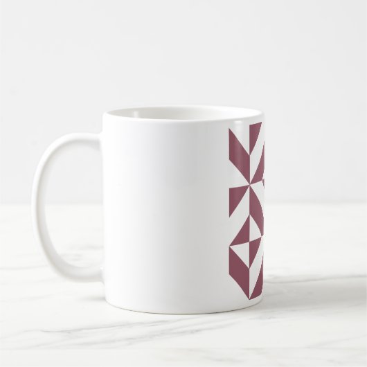 Pum Geometric Deko Cube Pattern Kaffeetasse (Links)