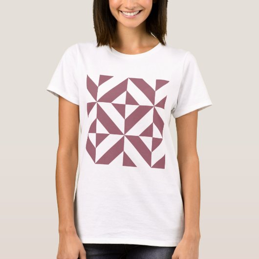 Pum Geometric Deko Cube Pattern T-Shirt (Vorderseite)