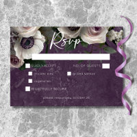 Pum Lila Elegante Flora Modernes Hochzeitessen