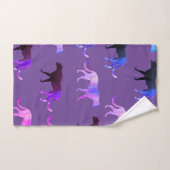 Puma Cats benutzerdefinierte Hintergrundfarbe Badhandtuch Set (Handtuch)