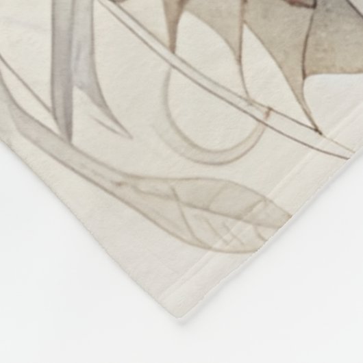 Puma Face Surreal Art Fleecedecke (Ecke)