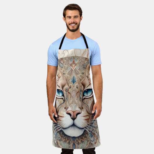 Puma Face Surreal Art Schürze (Getragen)