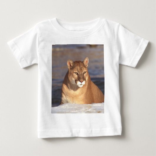 Puma-Gesicht Baby T-shirt (Vorderseite)