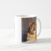 Puma-Gesicht Kaffeetasse (VorderseiteRechts)