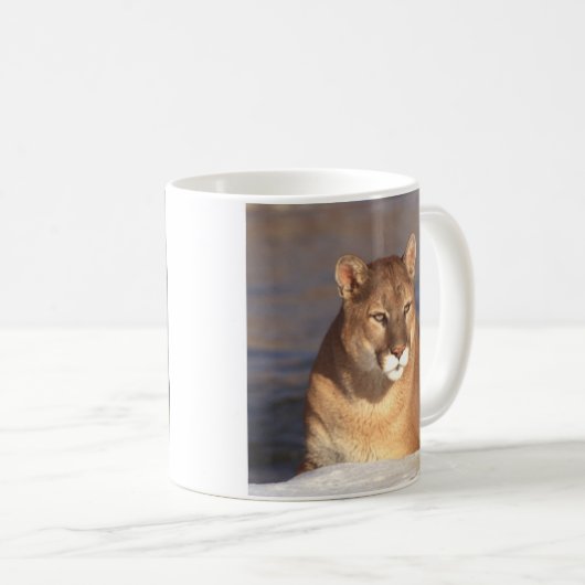 Puma-Gesicht Kaffeetasse (VorderseiteRechts)