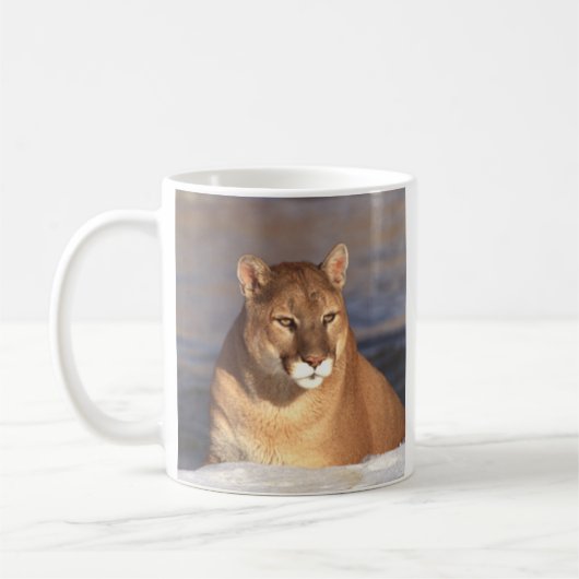 Puma-Gesicht Kaffeetasse (Links)