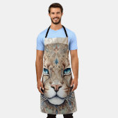 Puma Gesicht Surreal Art Schürze (Getragen)