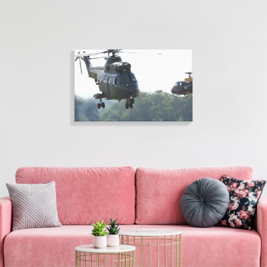 Puma Hubschrauber Leinwanddruck (Insitu (Wohnzimmer))