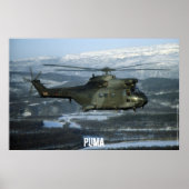 Puma Hubschrauber Poster (Vorne)