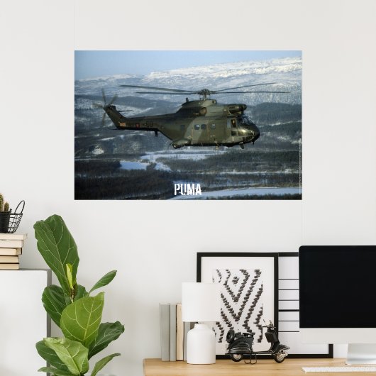 Puma Hubschrauber Poster (Heimbüro)
