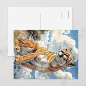 Puma I Cougar Postkarte (Vorne/Hinten)