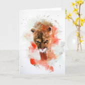 Puma Karte (Gelbe Blume)