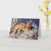 "Puma-" Karte (Gelbe Blume)