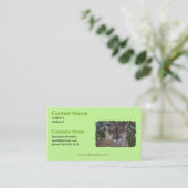 Puma-Katzen-Visitenkarte Visitenkarte (Stehend Vorderseite)