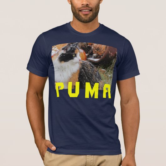 PUMA mit Schnee T-Shirt (Vorderseite)